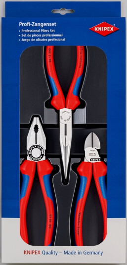Knipex Tangsett 00 20 11 - Universaltang i Stål med Polypropylen Håndtak, 3 Deler Knipex Tangsett 00 20 11 - Universaltang i Stål med Polypropylen Håndtak, 3 Deler
