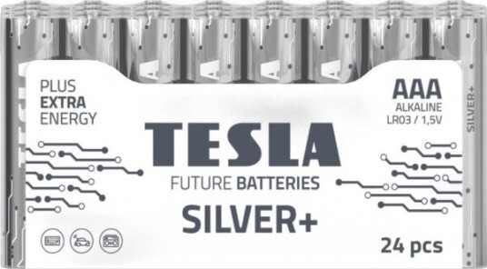 Tesla Aaa-Batterier Sølv+ Alkalisk Lr03 1150 Mah 24 Stk 13032410