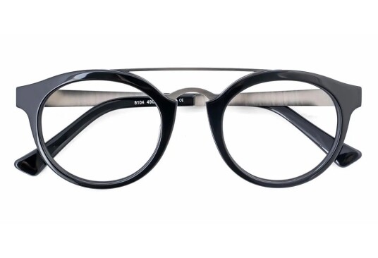 Eo Selection Runde briller Lambert fra eo Selection Svart Acetate,Metall Rund Medium