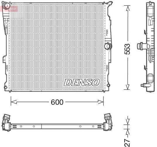 Radiator DENSO DRM05008 Radiator DENSO DRM05008