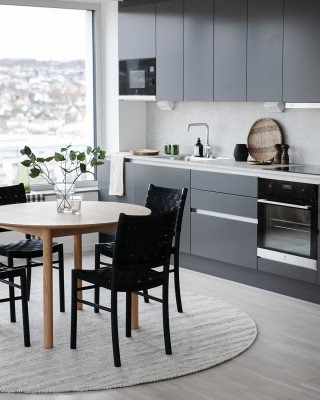 Kilands Kolding light grey – håndvevd ullteppe