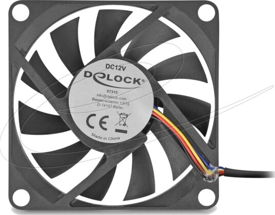 Delock Kabinettvifte Axial 70mm Svart Delock Kabinettvifte Axial 70mm Svart