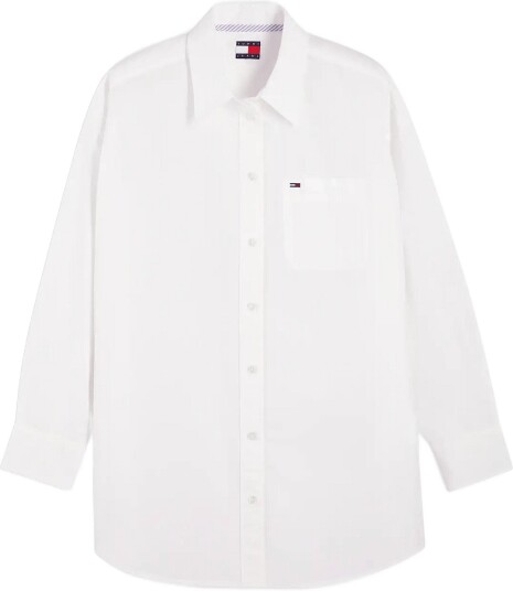 Tommy Jeans Tjw Ovs Essential Shirt Ext White XS