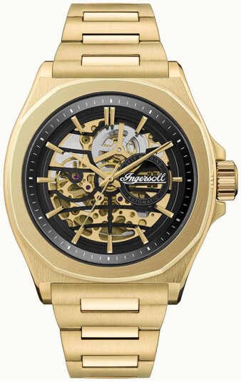 Ingersoll Herreklokke I09305 The Orville Sort/Gulltonet stål Ø46 mm