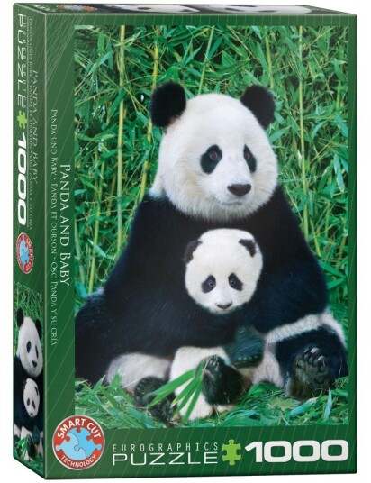 Eurographics 6000 0173 Puslespil 1000 Brikker Panda Family