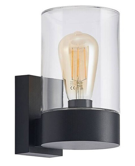 Arcchio Liljana utendørs vegglampe, svart, IP65 Arcchio Liljana utendørs vegglampe, svart, IP65