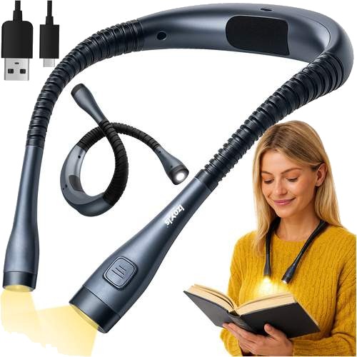LED neck leselampe – fleksibel oppladbar USB C