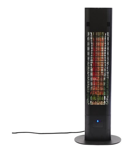 HORTUS Patio heater 1800 W floor model remote control soft touch Svart HORTUS Patio heater 1800 W floor model remote control soft touch Svart