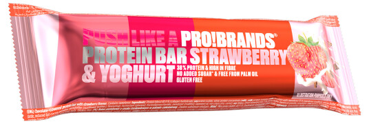 Aminopro PROTEIN BAR STRAWBERRY & YOGHURT, proteinbar 45g STRAWBERRY