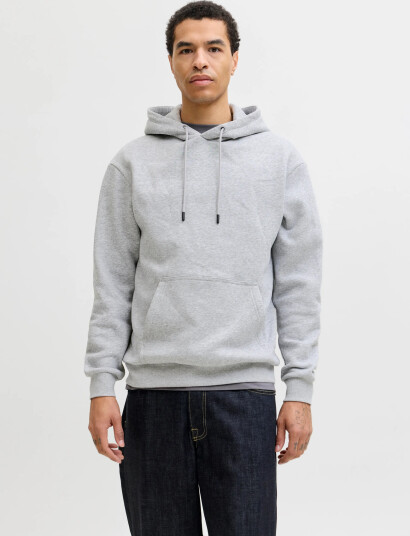 Jack & Jones Jjebradley Sweat Hood Noos - Grey - L
