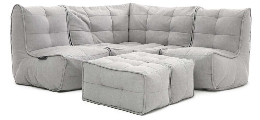 Mod 4 Corner Deluxe Modulsofa Keystone Gray Mod 4 Corner Deluxe Modulsofa Keystone Gray