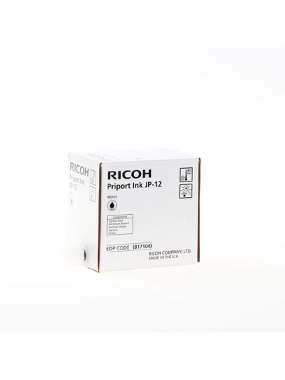 Ricoh JP12 - black - original - ink refill - Blekkrefill Svart