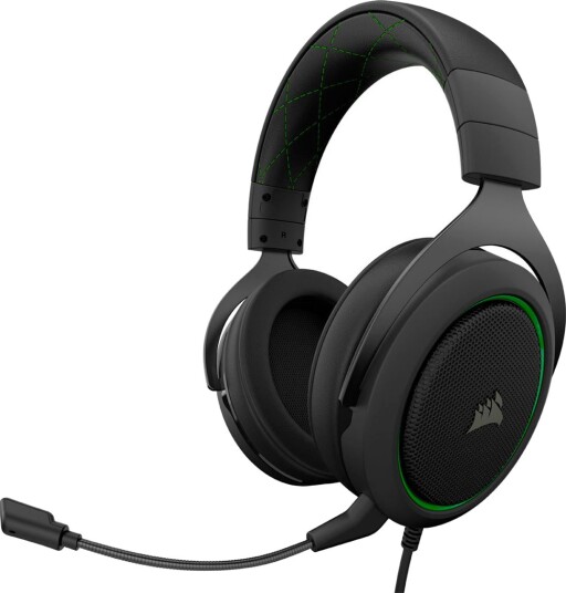 Corsair HS50 Pro Gaming Headset Svart/Grønn