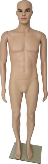 Mannequin med stativ – bevegelige armer og glassbase