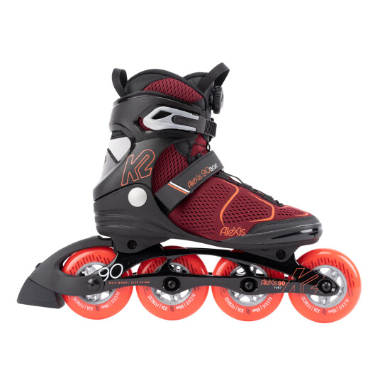 K2 Alexis 90 BOA M 22/23, rulleskøyte dame 8/39 Burgandy_orange K2 Alexis 90 BOA M 22/23, rulleskøyte dame 8/39 Burgandy_orange