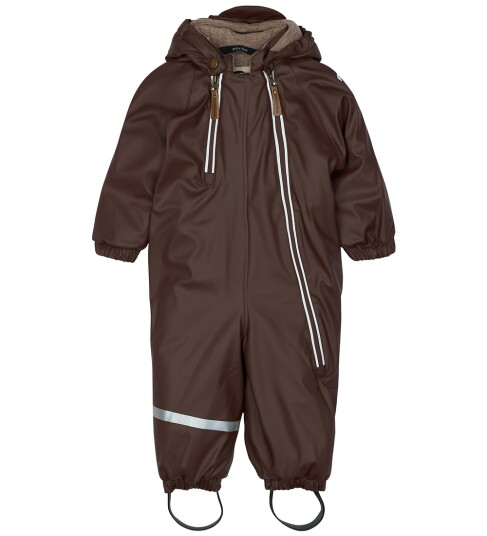 mikk-line Pu Snow Suit 2 Zip Recycled Brown 92 mikk-line Pu Snow Suit 2 Zip Recycled Brown 92