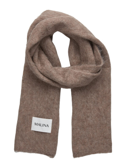 Malina Colleen Alpaca Blend Scarf - Brown - ONE SIZE Malina Colleen Alpaca Blend Scarf - Brown - ONE SIZE