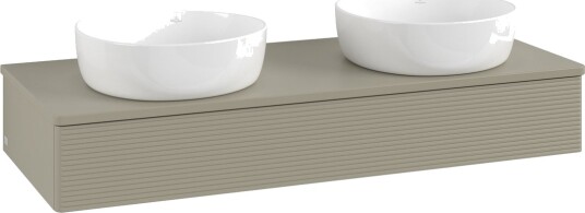 Villeroy & Boch Antao Servantskap med 1 skuff 120x50x19 cm m/lys Steingrå Matt
