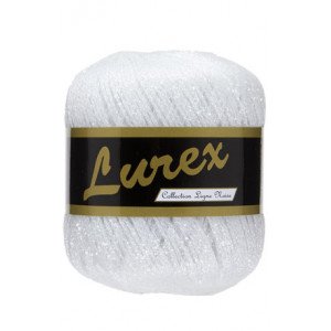 Lammy Lurex Garn 21 Hvit