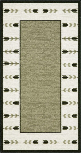 Tulpan Flatvevd Matte 57x200 cm - Grønn