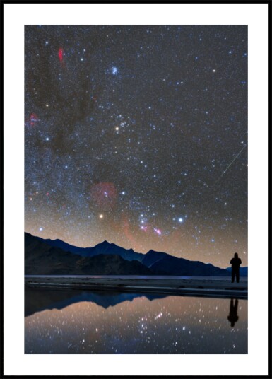 Stargazer Night Sky Reflection Plakat / 70x100