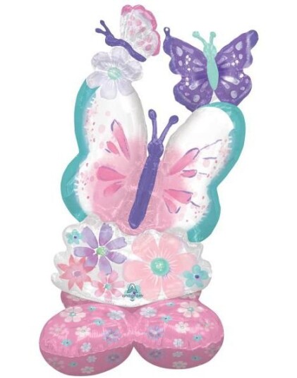 AirLoonz Stor Folieballong med Sommerfugler 71x111 cm Flutter Dream