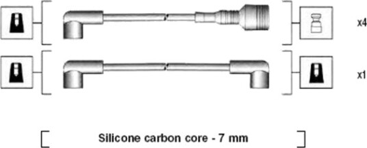 Tennplugg kabelsett MAGNETI MARELLI 941044120502