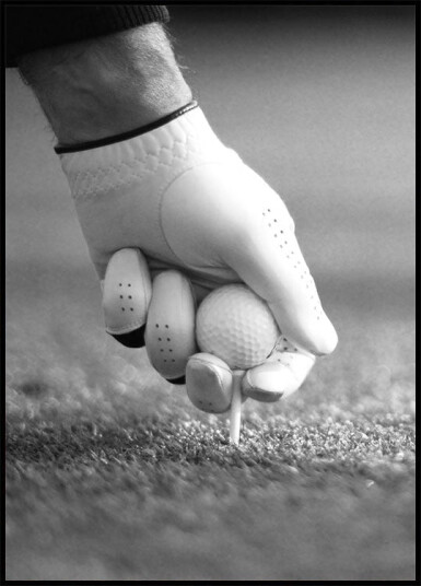 Golfer Teeing Up Plakat Plakat / 21x30cm Golfer Teeing Up Plakat Plakat / 21x30cm