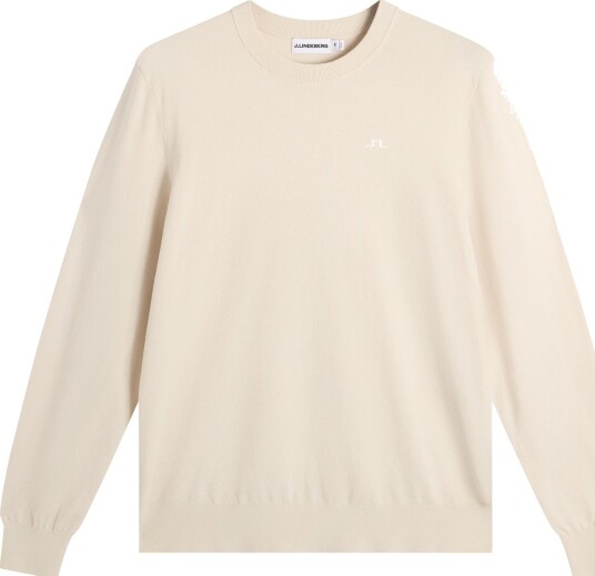 J.Lindeberg Henry Knitted Sweater Golfgenser herre Moonbeam Large J.Lindeberg Henry Knitted Sweater Golfgenser herre Moonbeam Large