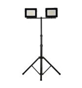 LED-projektor på stativ svart 2x50W 2x4000lm IP65 6400K SL-S05