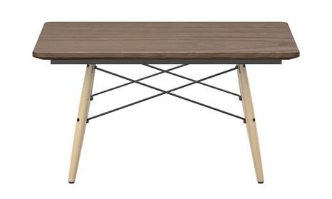 Vitra Eames Salongbord Firkantet Valnøtt/honningask
