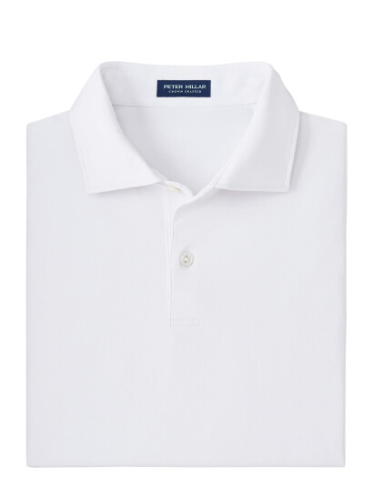 Peter Millar Solid Performance Jersey Polo - White - XL