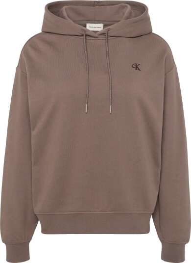 Calvin Klein Jeans Monogram French Terry Po Hoodie Brown L Calvin Klein Jeans Monogram French Terry Po Hoodie Brown L