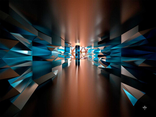 Blue gold corridor av Thor Winddelboe Blue gold corridor av Thor Winddelboe