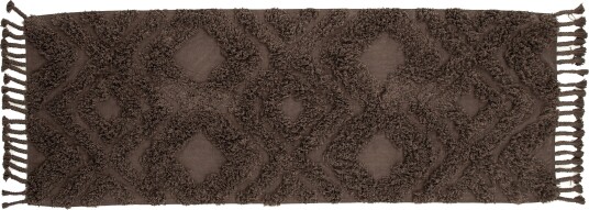 Venture Home Design Hilma bomuldstæppe Brun 200 x 70 cm 1715542-01-716 1715541-01-52