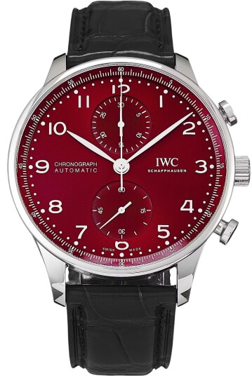 IWC Herreklokke IW371616 Portugieser Rød/Lær Ø41 mm IWC Herreklokke IW371616 Portugieser Rød/Lær Ø41 mm