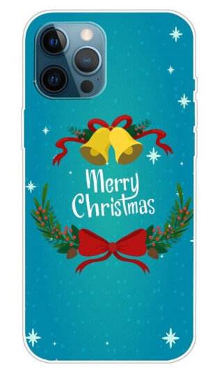 INCOVER iPhone 14 Pro TPU Plast Jul Deksel - Juleklokker og Misteltein