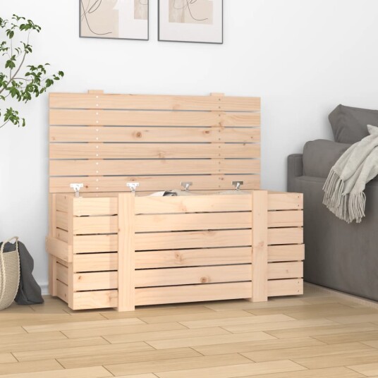 vidaXL Putekasse 91x40,5x42 cm heltre furu