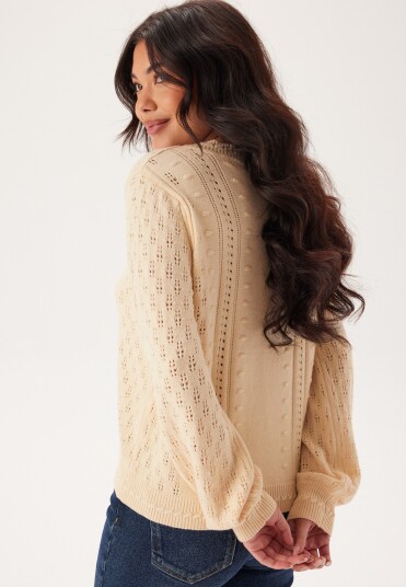 Object Collectors Item Objinge L/S RE O-NECK KNIT  RE Sandshell Detail:melange M