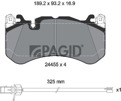 PAGID T1983N Bremseklosser