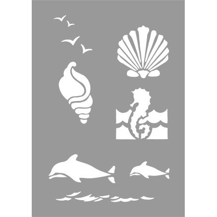 Odishine Sjablonger Sjablong Livet i havet 21 x 29 cm Odishine Sjablonger Sjablong Livet i havet 21 x 29 cm