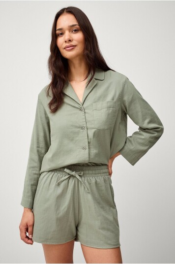 Ellos Home Shorts Candela Peached Grønn