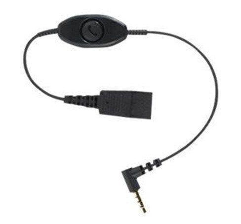 Jabra QD 3.5mm Hodetelefonkabel 0.3m Svart