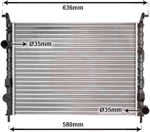 VAN WEZEL 17002371 Radiator motorkjøling