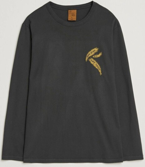 Nudie Jeans Rudi Life Tracks II Long Sleeved T Shirt Antracite