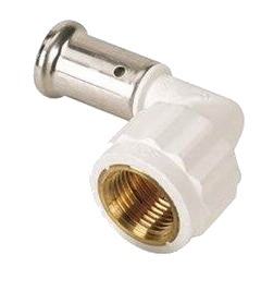 Henco Pres Vinkel 90° Pvdf 20 Mm X 34" Pres/Indvendig Gevind
