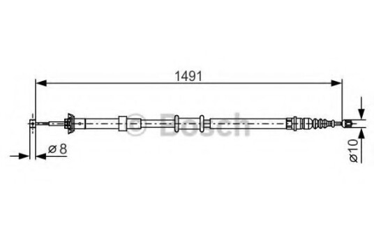 Bremsewire BOSCH 1 987 482 202