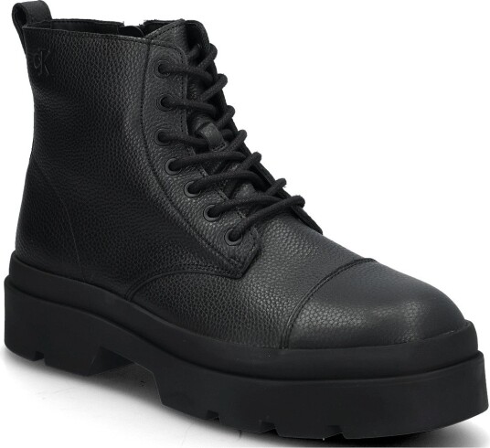 Calvin Klein Lugged Mid Lace Up Tc Tu Lth - TRIPLE BLACK - 40 x 40