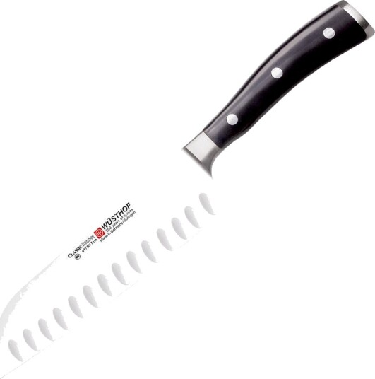 Wüsthof  Classic ikon santokukniv 17 cm olivenslipt svart