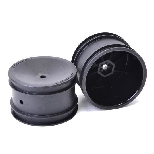 Schumacher U4365 Wheel Rear 4WD Black 1/10 (2)